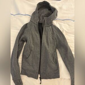 Gray lululemon full zip Scuba jacket. Tag pulled off but size 2 (as shown)